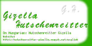 gizella hutschenreitter business card